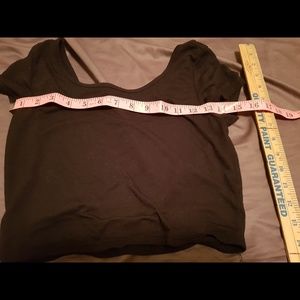 American eagle xs black crop top
